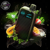A 20ml disposable vape by Flavour Beast x Twelve Monkeys surrounded by lychee, passionfruit, papaya, and ice. Compatible with the Level X battery. Underground Vapes Woodstock and London