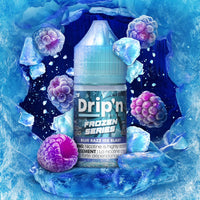 Drip'n Blast 30ml salt nic - Blue Razz Ice - Frozen Blue Raspberries - Underground Vapes Woodstock and London