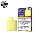 A yellow 20ml prefilled vape pod by STLTH x Elfbar in Banana Ice. Compatible with the STLTH Loop Max battery. Underground Vapes Woodstock and London