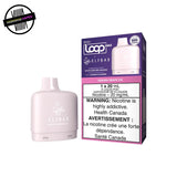 A light pink 20ml prefilled vape pod by STLTH x Elfbar in Sakura Grape Ice. Compatible with the STLTH Loop Max battery. Underground Vapes Woodstock and London