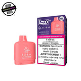 A dark pink 20ml prefilled vape pod by STLTH x Elfbar in Sour Strawberry Dragonfruit Ice. Compatible with the STLTH Loop Max battery. Underground Vapes Woodstock and London