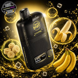 Flavour Beast CAPSL 30ml clear-tanked disposable in banana ice flavour. Underground Vapes Woodstock and London