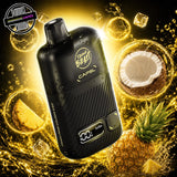 Flavour Beast CAPSL 30ml clear-tanked disposable in pina colada ice flavour. Underground Vapes Woodstock and London