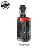 Turbo red GeekVape Aegis Legend 5 Mod Kit with the GeekVape Cerberus SE tank on a white background. Underground Vapes Woodstock and London