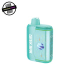 A blue 20ml disposable vape by Geek Bar in mint-menthol flavour on a white background. Underground Vapes Woodstock and London