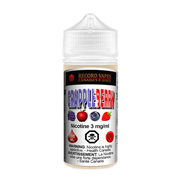 Record Vapes 100ml freebase available at Underground Vapes London and Woodstock.