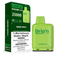 Level X Drip'n 25k puff pod - Green Apple - Underground Vapes Woodstock London