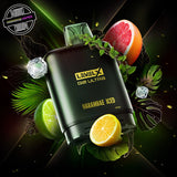 A prefilled 20ml pod by Flavour Beast x Twelve Monkeys surrounded by lemon, lime, grapefruit, and ice. Compatible with the Level X battery. Underground Vapes Woodstock and London