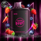 A black 40ml pod by Flavour Beast in triple berry flavour, compatible with the Level  X M Series battery. Underground Vapes Woodstock and London