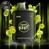 A black 40ml pod by Flavour Beast in white grape ice flavour, compatible with the Level  X M Series battery. Underground Vapes Woodstock and London