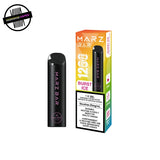Black stick-style disposable vape by Marz in Burst Ice flavour on a white background. Underground Vapes Woodstock and London