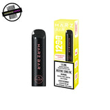 Black stick-style disposable vape by Marz in raspberry lemon flavour on a white background. Underground Vapes Woodstock and London