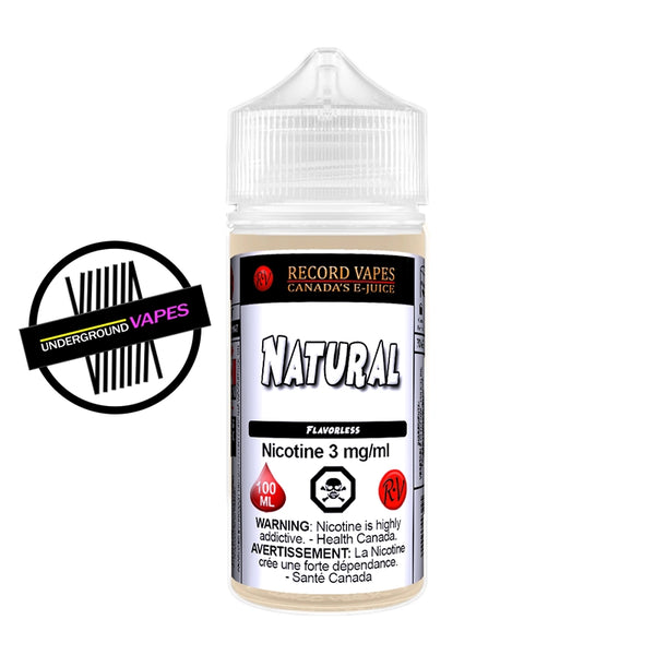 natural vape juice Natural 100ml Freebase E-Liquid by Record Vapes