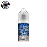 A 30ml bottle of salt nic vape juice by Redord Vapes in blue razz peach flavour. Underground Vapes Woodstock and London