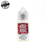 A 30ml bottle of salt nic vape juice by Redord Vapes in nordic berry flavour. Underground Vapes Woodstock and London