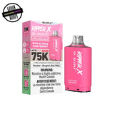 Ripper X 20ml pod and packaging by RufPuf in MTN Citrus Raspberry flavour on a white background. Underground Vapes Woodstock and London