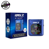 Metallic blue Ripper X Ultra battery with digital display. Underground Vapes Woodstock and London