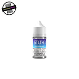 A 30ml bottle of salt nic e-liquid by STLTH in blackberry ice flavour. Underground Vapes Woodstock and London