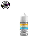 A 30ml bottle of salt nic e-liquid by STLTH in blue razz lemon ice flavour. Underground Vapes Woodstock and London