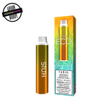 Yellow STLTH vape device with packaging on a white background. Underground Vapes Woodstock and London