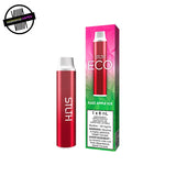 Red STLTH vape device with packaging on a white background. Underground Vapes Woodstock and London