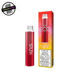 Red STLTH vape device with packaging on a white background. Underground Vapes Woodstock and London