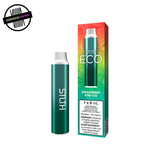 Green STLTH vape device with packaging on a white background. Underground Vapes Woodstock and London