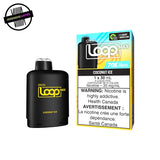 A black 30ml prefilled pod by STLTH for the Loop Max battery in coconut ice flavour. Underground Vapes Woodstock and London