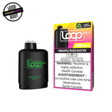 A black 30ml prefilled pod by STLTH for the Loop Max battery in pineapple peach razz ice flavour. Underground Vapes Woodstock and London