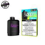 A black 30ml prefilled pod by STLTH for the Loop Max battery in razz apple ice flavour. Underground Vapes Woodstock and London