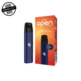 Navy refillable vape device by STLTH with orange packaging on a white background. Underground Vapes Woodstock and London