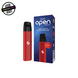 Red refillable vape device by STLTH with blue packaging on a white background. Underground Vapes Woodstock and London