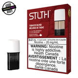 3-pack of prefilled 2ml STLTH pods in tobacco flavour. Undergound Vapes Woodstock and London