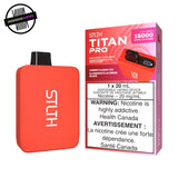 Red STLTH Titan Pro 20ml Disposable in cherry classic ice flavour. Underground Vapes Woodstock and London