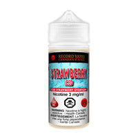 Record Vapes Strawberry Iced 100ml - Underground Vapes Woodstock & London