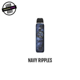 The Caliburn G5 kit in metallic navy blue with a smoky effect. Underground Vapes Woodstock and London