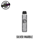 The Caliburn G5 kit in metallic silver with a smoky effect. Underground Vapes Woodstock and London