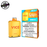 A yellow prefilled 30ml pod by Vice in Banana Ice flavour. Compatible with the STLTH Loop Max battery. Underground Vapes Woodstock and London