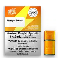Boosted Pods, synthetic nicotine - Mango Bomb - Underground Vapes Woodstock